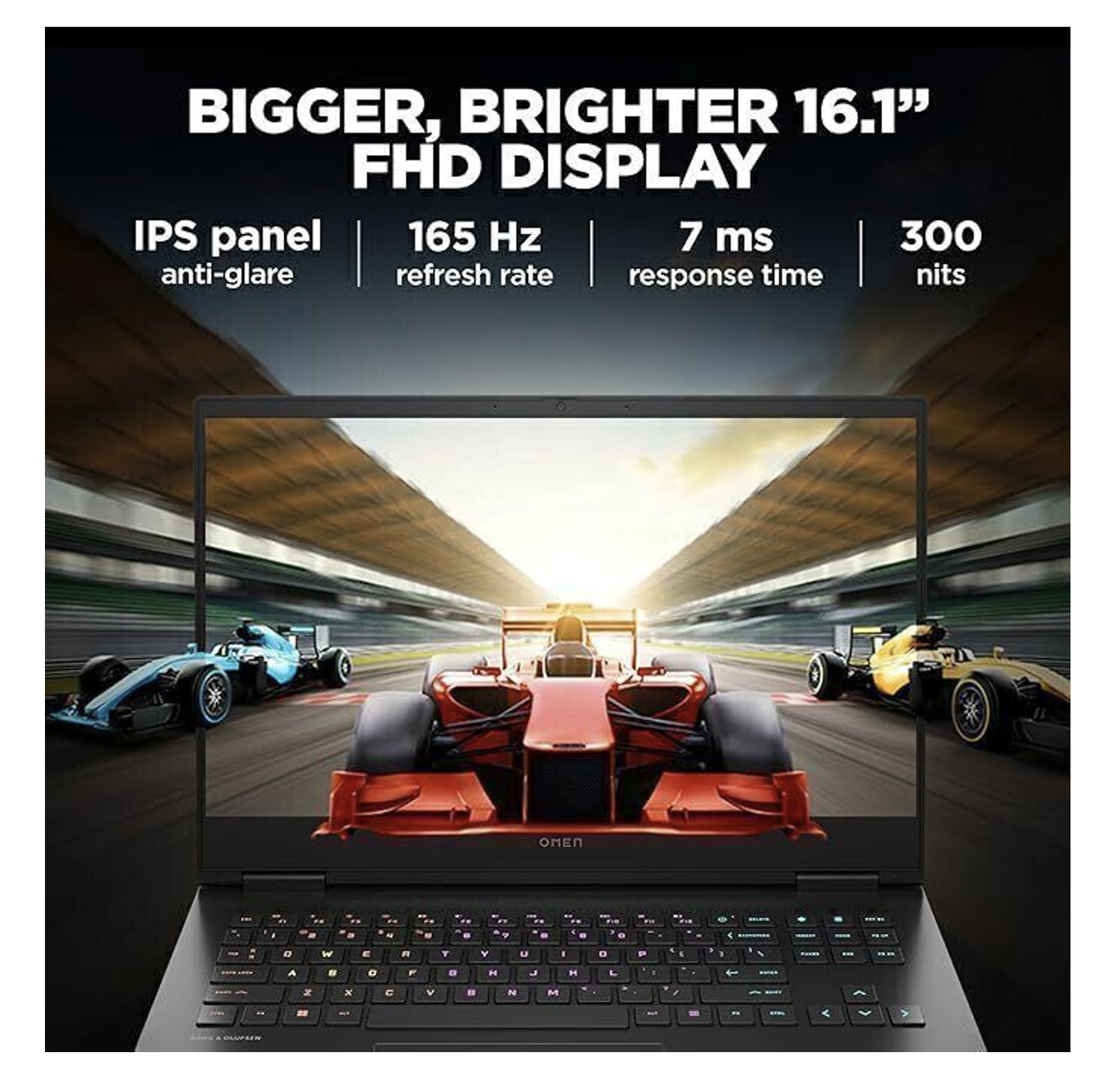 HP Omen, AMD Ryzen 9 7940HS, 8GB RTX 4070 (16GB DDR5,1TB SSD) 165Hz, IPS, 300 nits, FHD, 16.1''/40.9