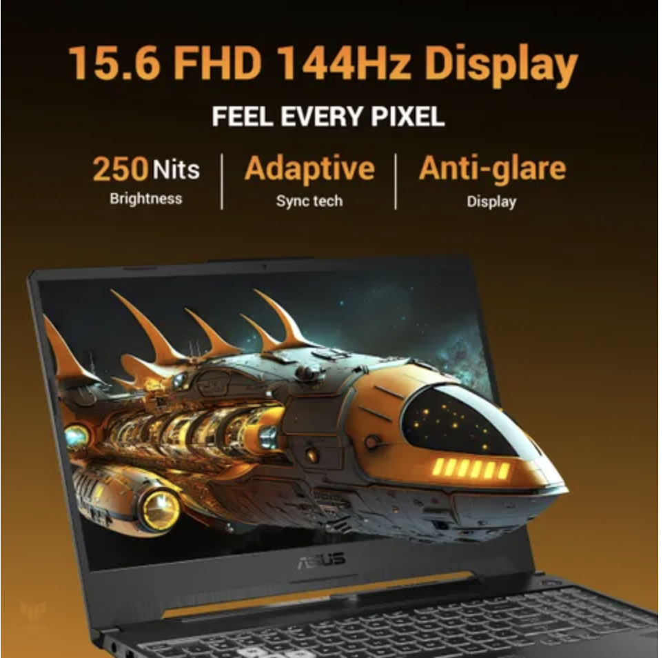 ASUS TUF A15 (2025), AMD Ryzen 7 7445HS, Gaming Laptop(RTX 3050,75W TGP,16GB DDR5(Upgradeable Upto 6