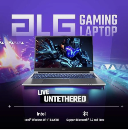 acer SmartChoice ALG, 13th Gen Intel Core i5-13420H, NVIDIA GeForce RTX 3050-6GB DDR6, 16GB RAM, 512